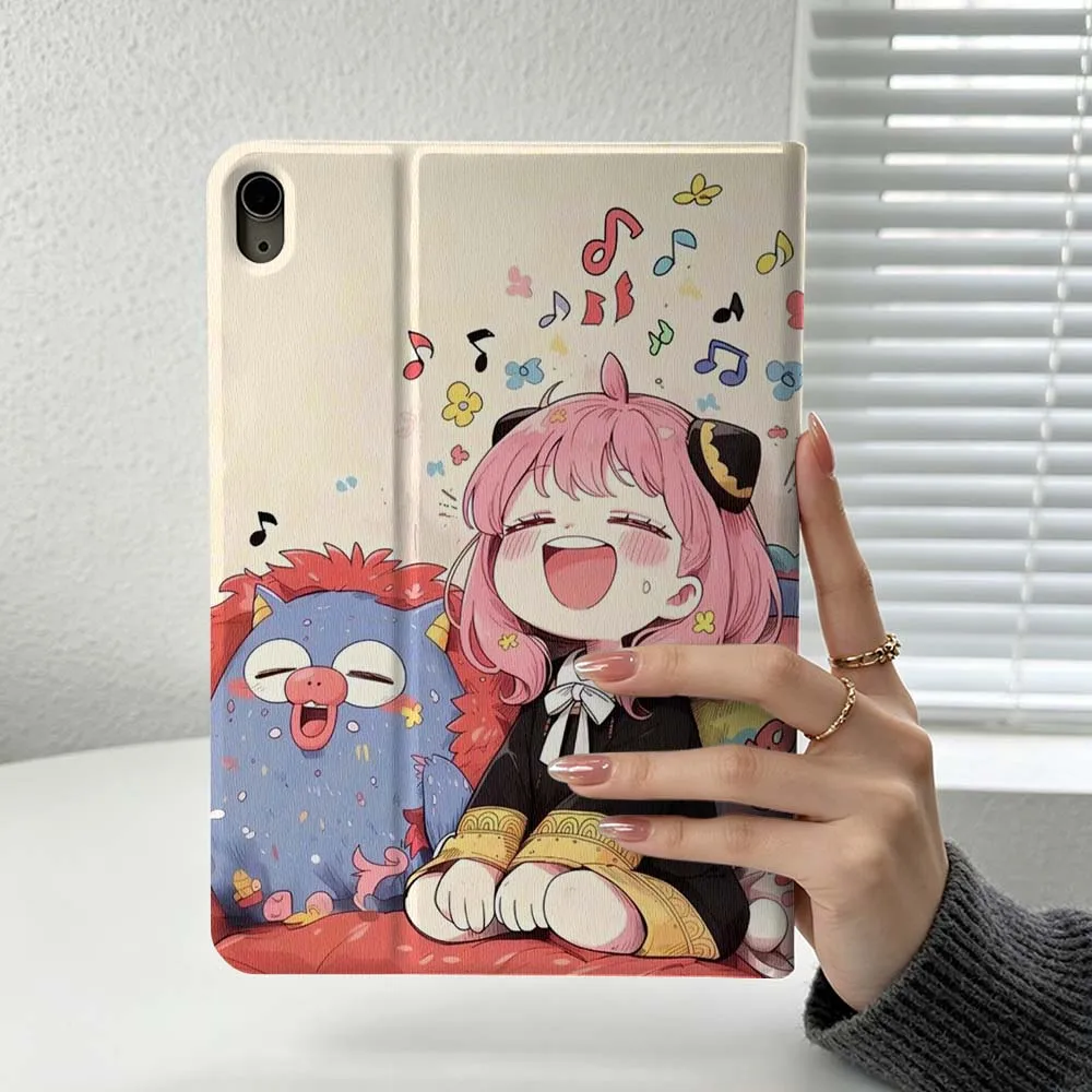 Cute Anime S-SPY x FAMILY Cover For iPad Pro Air mini 7 6 5 4 3 2 1 9gen M5 M4 11th 10th A17 Pro A16 Soft Inch Tablet Case