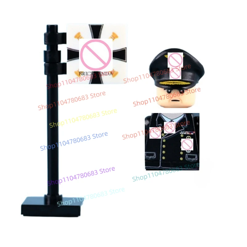 

MOC Новые военные строительные блоки Кукла Мини-кукла De Admiral of The Fleet имеет коллекцию игрушек-флагов, подарков и украшений.