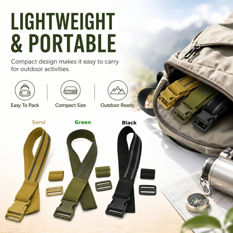 Tear Resistant Leg Wrap Strap Non Slip Leg Mount Securing Belt Adjustable Buckle Retaining Ring Kit For Outdoor Activity