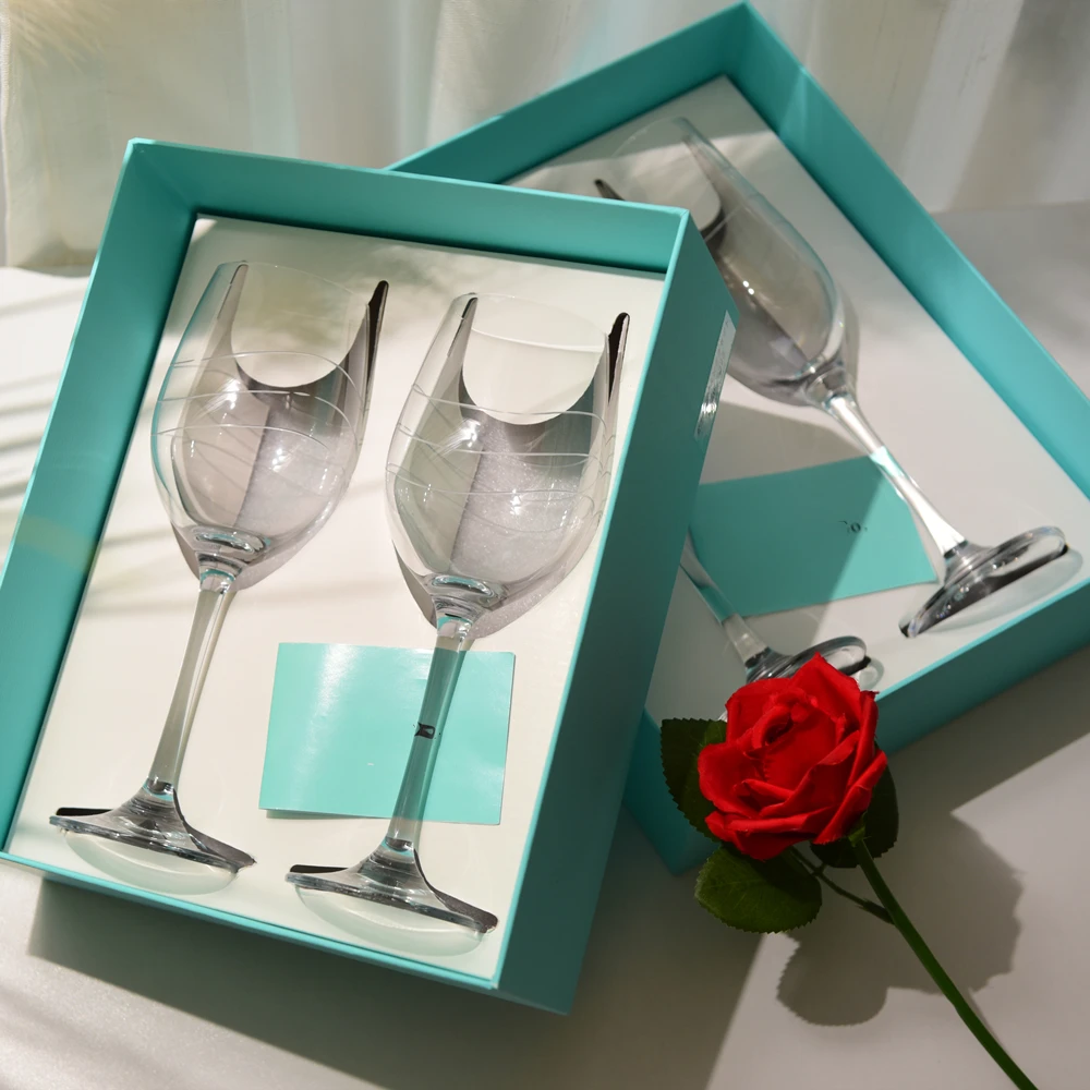Champagne Cup to cup wedding gift engagement hand gift birthday red wine cup gift set cocktail glass  cocktail glass