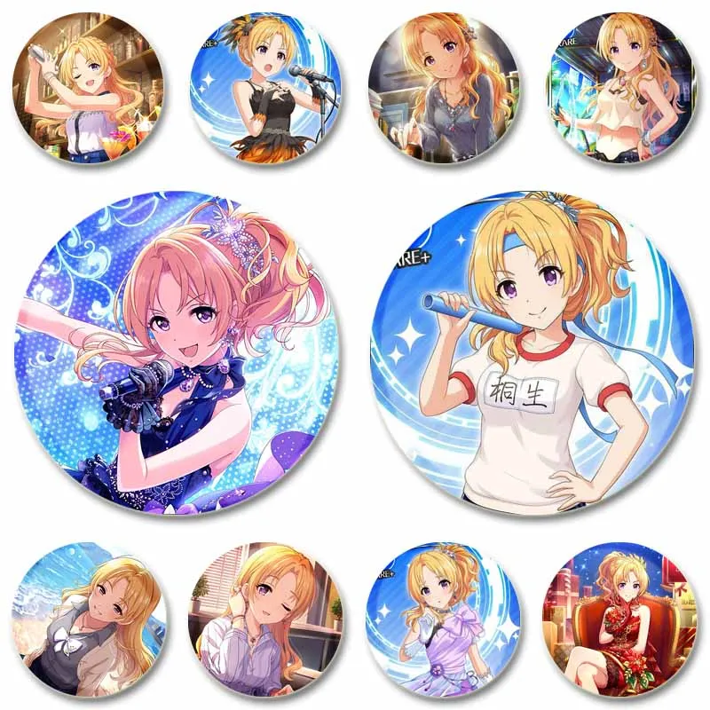 Anime Game The Idolmaster Cinderella Girls Enamel Pins Cartoon Figure Tsukasa Kiryu Badge Handmade Brooches for Backpack Clothes