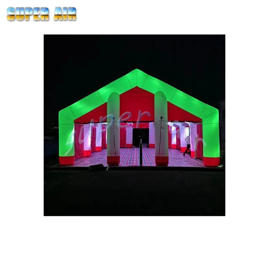 Convenient to carry Customizable LED cylindrical outdoor inflatable wedding tents