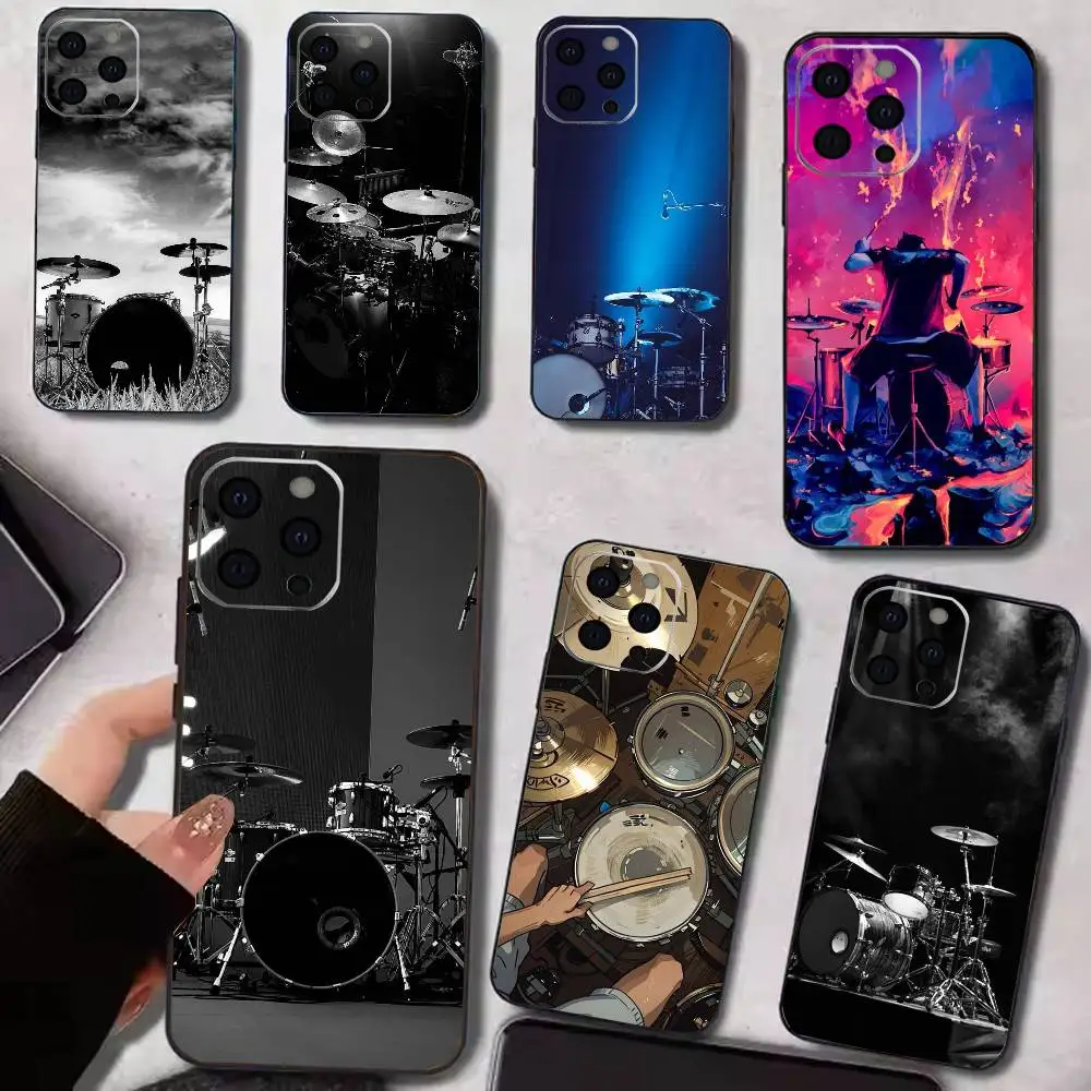 

Cool Drum Drummer Phone Case Silicone Soft For IPhone 17 16 15 14 13 12 11 X XR Plus Pro Max Plus