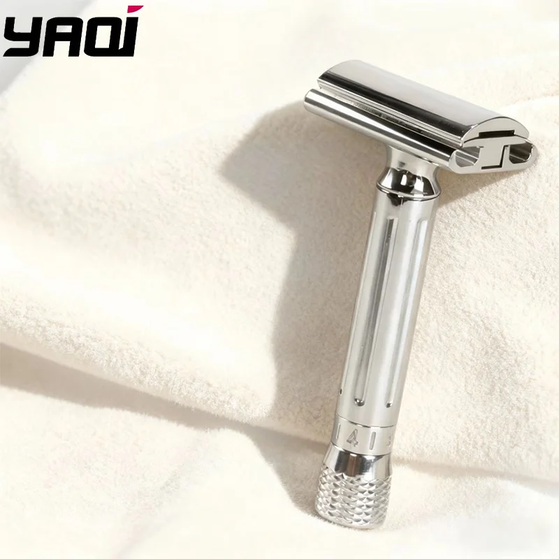 ماكينة حلاقة آمنة قابلة للتعديل من الفولاذ المقاوم للصدأ من YAQI Avanti، أداة احترافية عالية الجودة للعناية باللحية، للرجال ماكينة حلاقة دقيقة #1