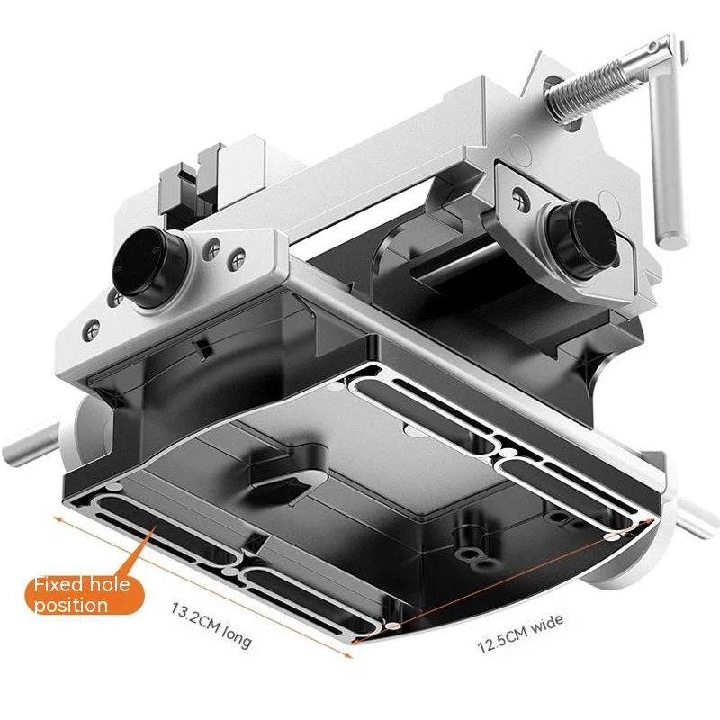 Vise Wrench With Double Fine-Tuning Precision Universal Industrial-Grade Heavy-Duty Workbench Flat-Mouth Vise Fixed Table