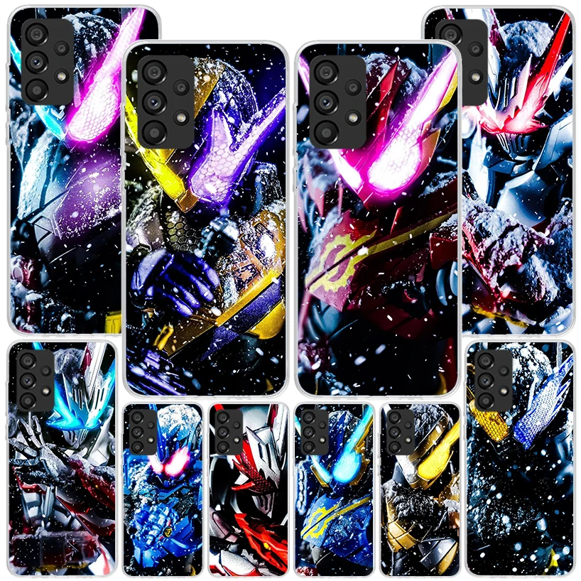 Masked Kamen Knight Anime Phone Case For Samsung Galaxy A15 A25 A35 A55 A14 A24 A34 A54 A04S A13 A23 A33 A53 A03S A12 A52 A22 A3