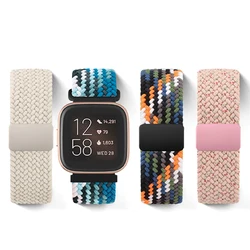 Braided loop Magnetic Buckle Strap For Fitbit Versa/Versa 2 Band  Adjustable Watchband Bracelet for Fitbit Versa Lite Wristband