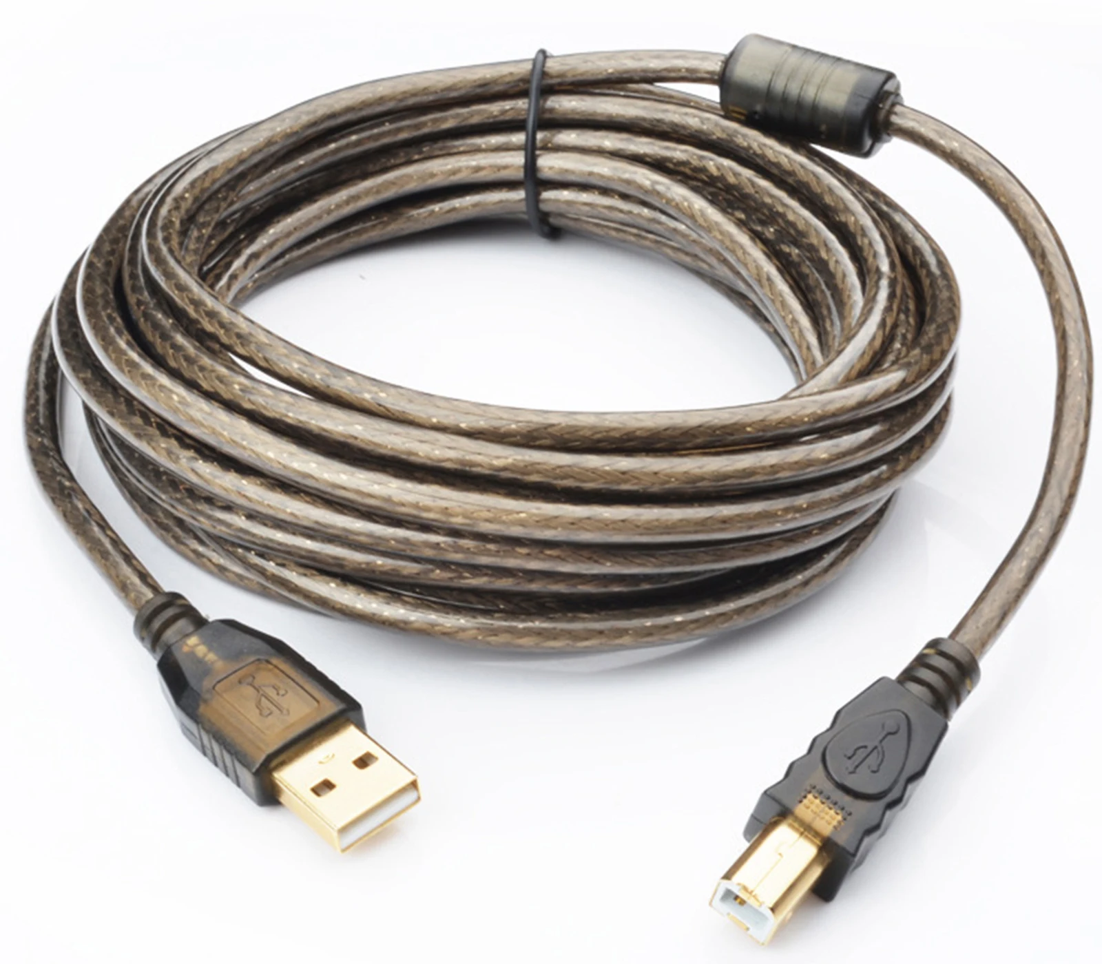 1M-30M USB A to B Printer Cable with Signal Amplifier, High Speed Repeater Cord for HP Canon Epson Dell and More Printer Scanner
