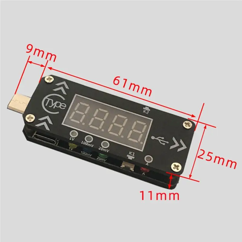 

(BABQ) USB Charging Trigger Charger Voltmeter Ammeter 5V/9V/12V/15V/20V/PPS PD2.0 PD3.0 Type-C USB Decoy Device for PD Charger