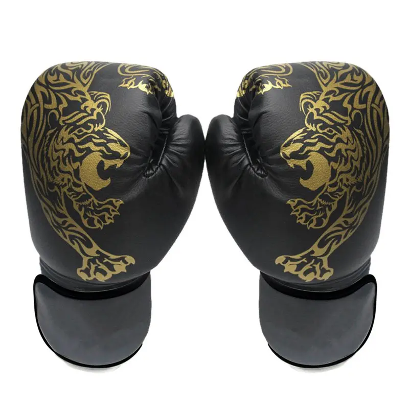 PU Karate Muay Thai Guantes Adults Kids Boxing Gloves Equipment Punching Mittens Professional Leather Kickboxing Sandbag Glove