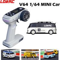 LDARC V64 RTR/BNR 1/64 MINI RC Car Remote Control Model Electric Car 2.4GHz CT01 transmitter Adults Children's Toy Tabletop Toys
