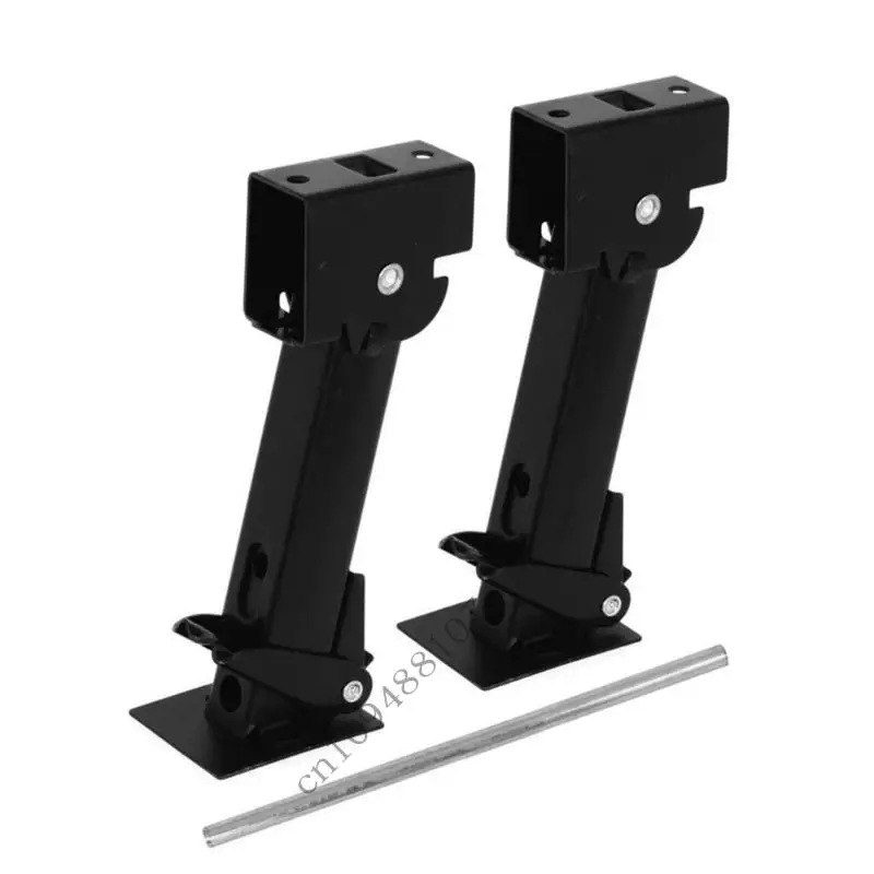 

0XXC Leveling Lift Anti Slip Base 450kg Weight Capacity Collapsible Steel Support Legs for Travel Trailers & Motorhomes