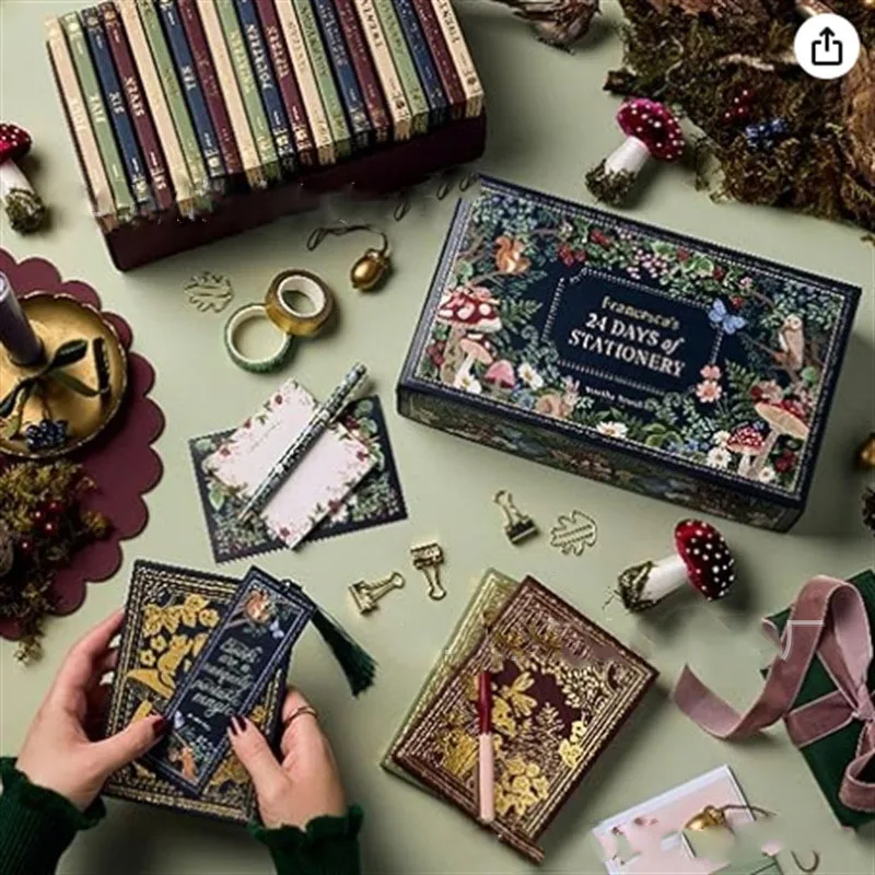 

Winter Woodlands Design Christmas Countdown Calendar 24 Days Collectible Presents Stationery Advent Calendar Stationery Supplies