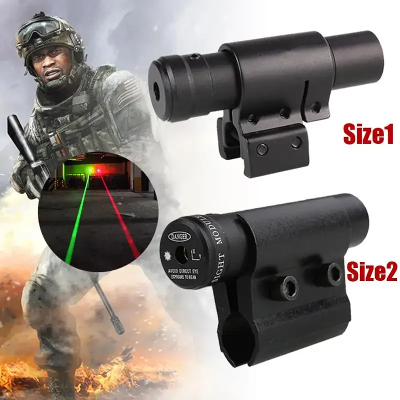 Red Laser Sight 20mm/11mm Rail Mount Tactical Hunting Collimator Sight