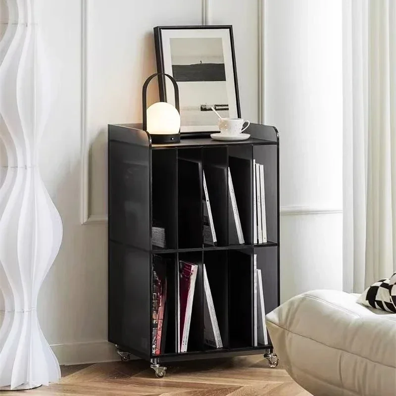Simple acrylic bookcase Modern removable sofa Bedroom bookcase