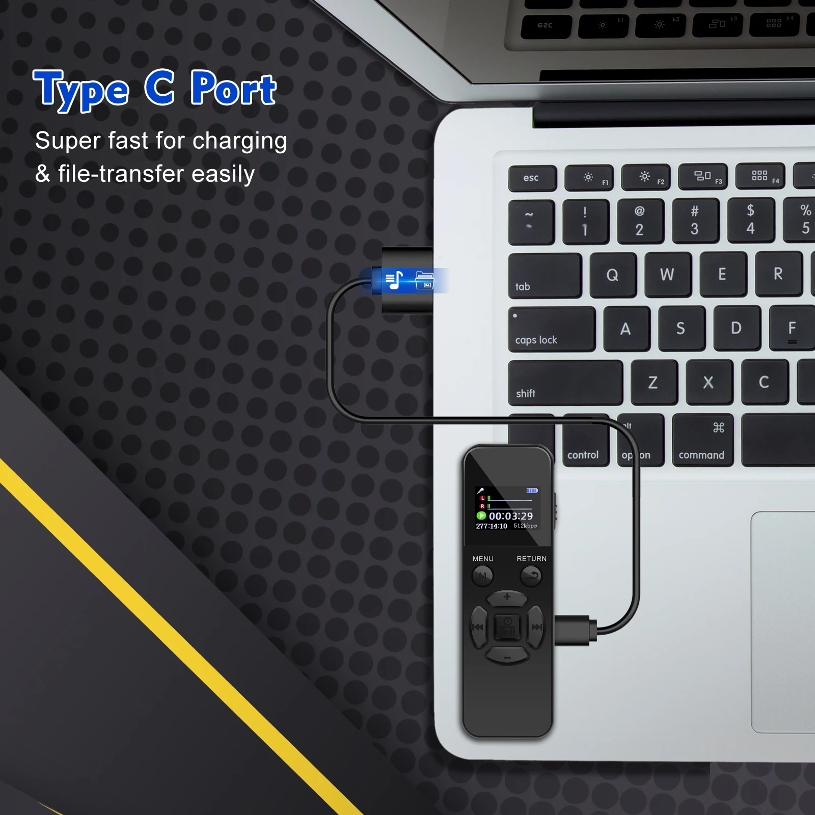 Unidad Flash USB V58, grabadora de voz de Audio Digital activada por voz, reproductor Mp3, 1536Kbps, WAV, 40H, dispositivo de grabación continua