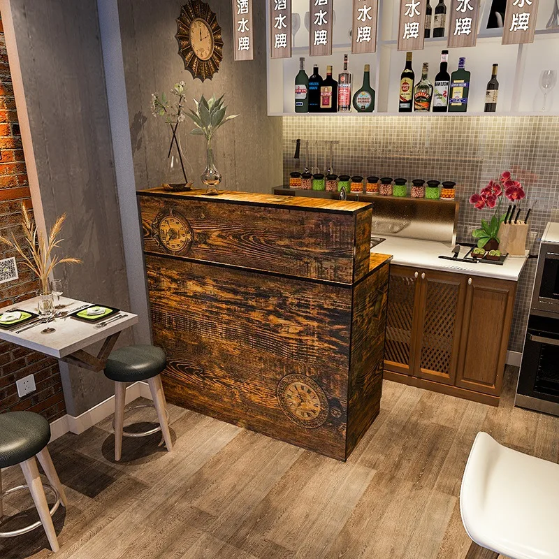 

Checkout page Shop Small Clothing Shop Snack Bar Barber Shop Retro Cashier Counter Simple Modern Bar Front Desk