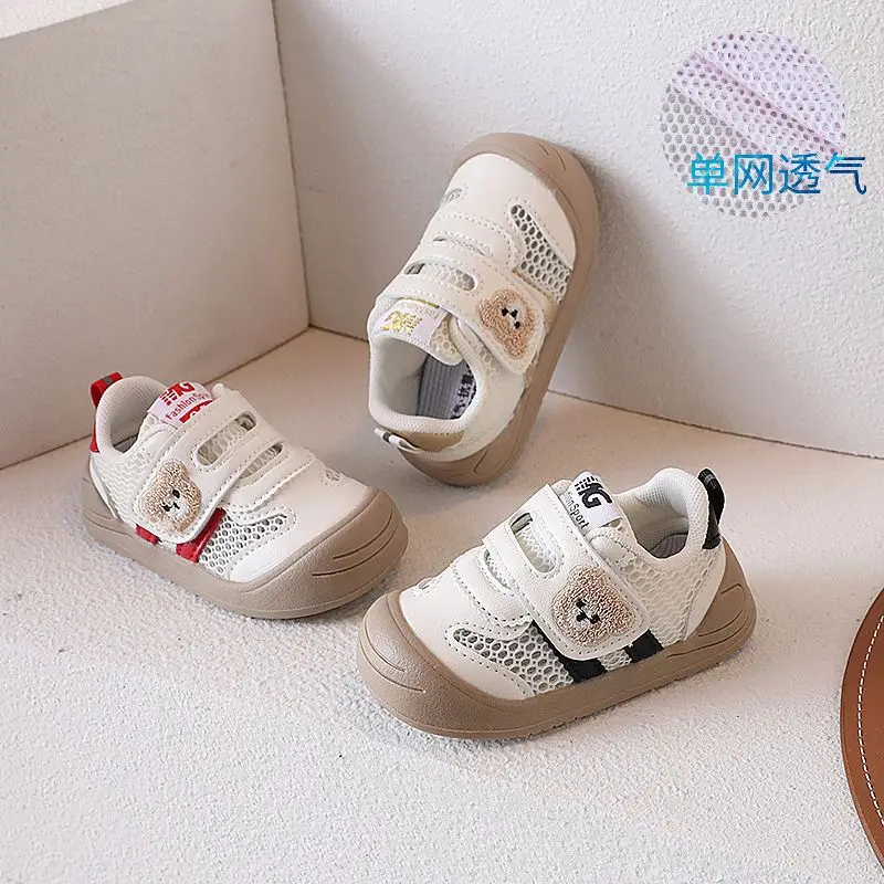 

Summer Sneakers For Children Mesh Fabric Breathable Kid's Sneakers Ergonomics Soft-soled Baby Boy's Girl's Toddler Shoes