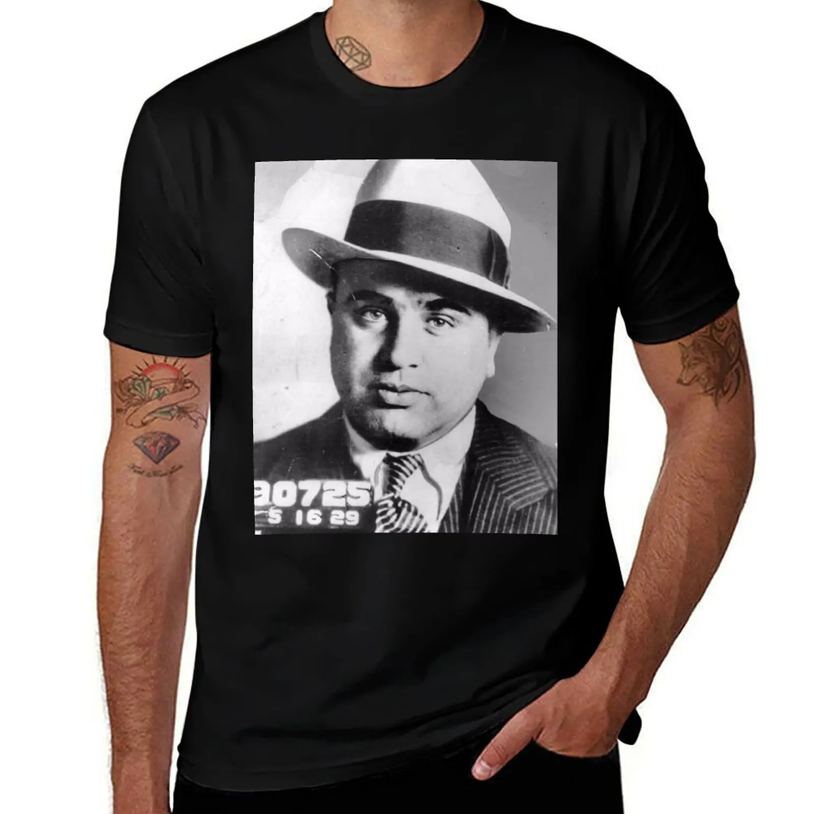 Al Capone Mug Shot T-Shirt man t shirt cotton T-Shirt