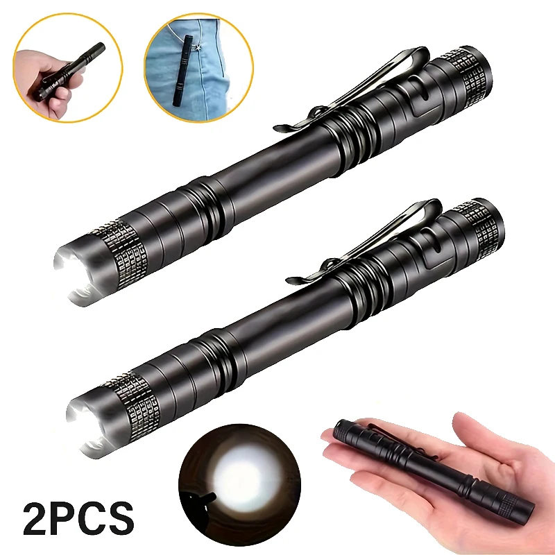 

1PC Pen Doctor LED Flashlight Mini 9/13cm Portable White Light Dentist Nurse Torch Camping Hiking Adventure Out Flashlights