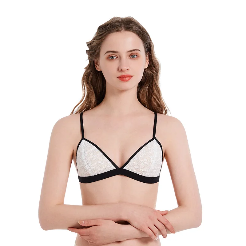 European and American Lace Sexy Lingerie Women's Thin Wireless Bra Adjusting Bra