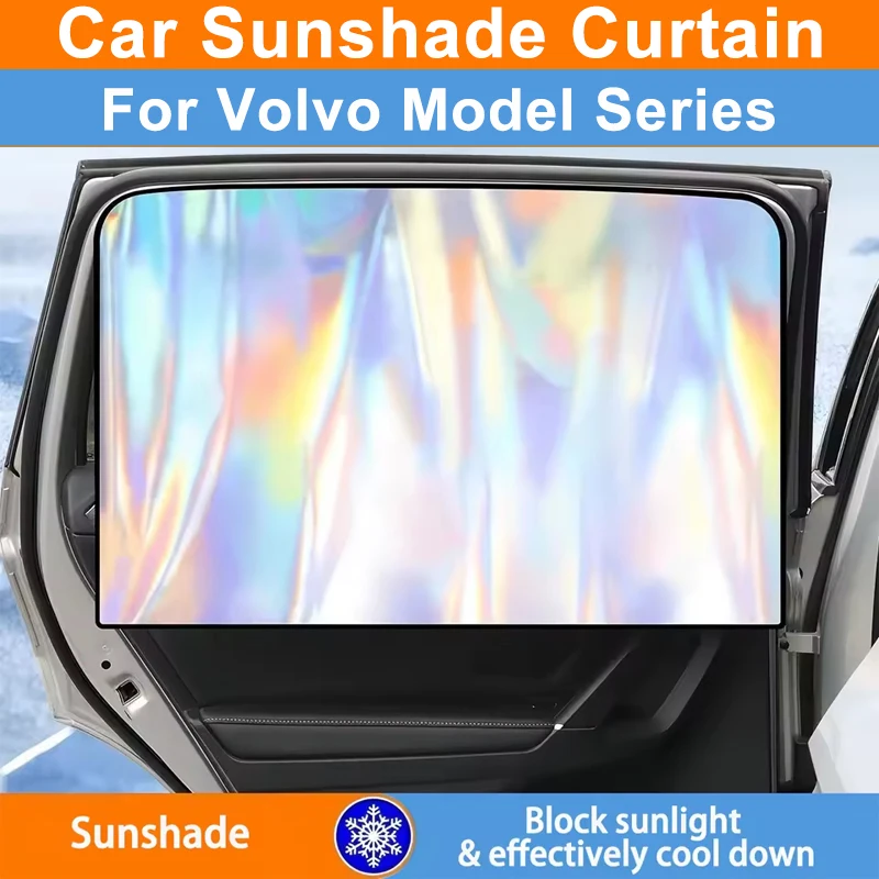 Magnetic Car Window Sunshade for Volvo S40 S60 S90 V40 V60 V90 XC40 XC60 XC90 C30 C70 240 850 UV Block Heat Proof Privacy