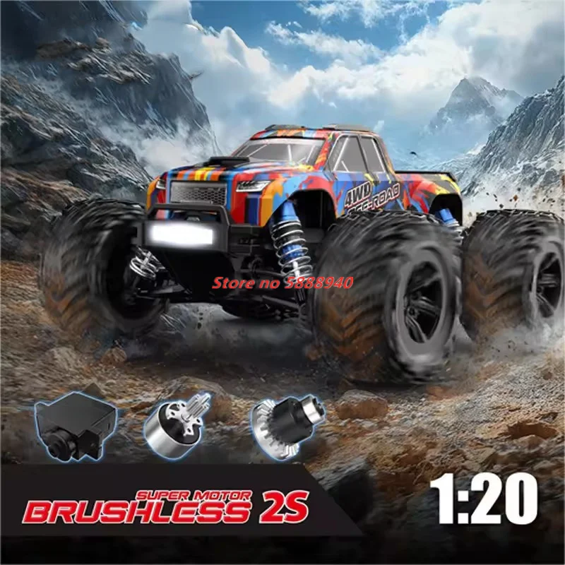 

Professional Mini 1:20 Brushless RC Racing Car Full Scale 4WD Off-Road Climbing Remote Control Drift Vehical Car Toys Gfit Kids