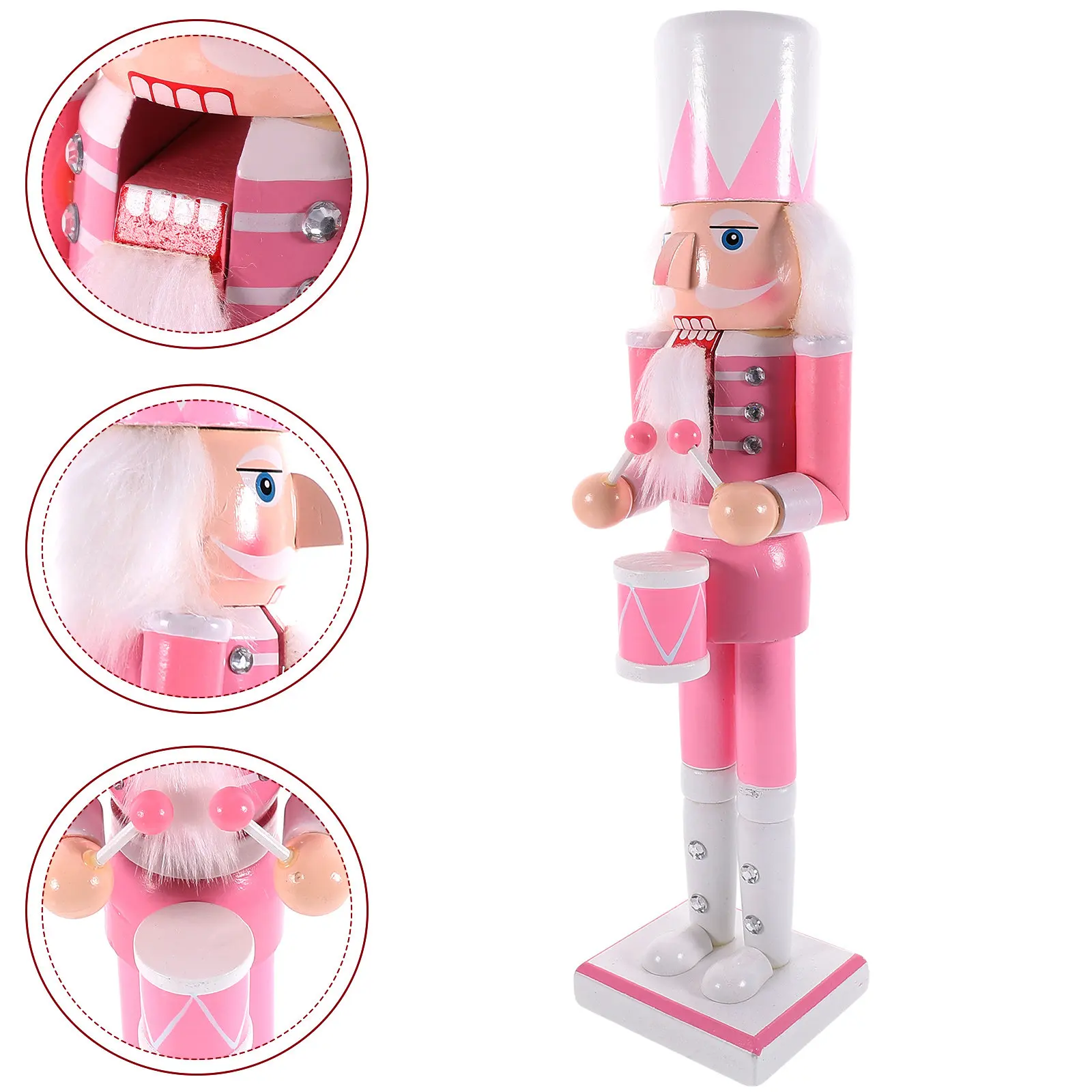 

Деревянный декоративный солдатик-Щелкунчик ручной работы, красочный дизайн, рождественское украшение, реквизит для фотосессий, праздничный декор для дома и офиса