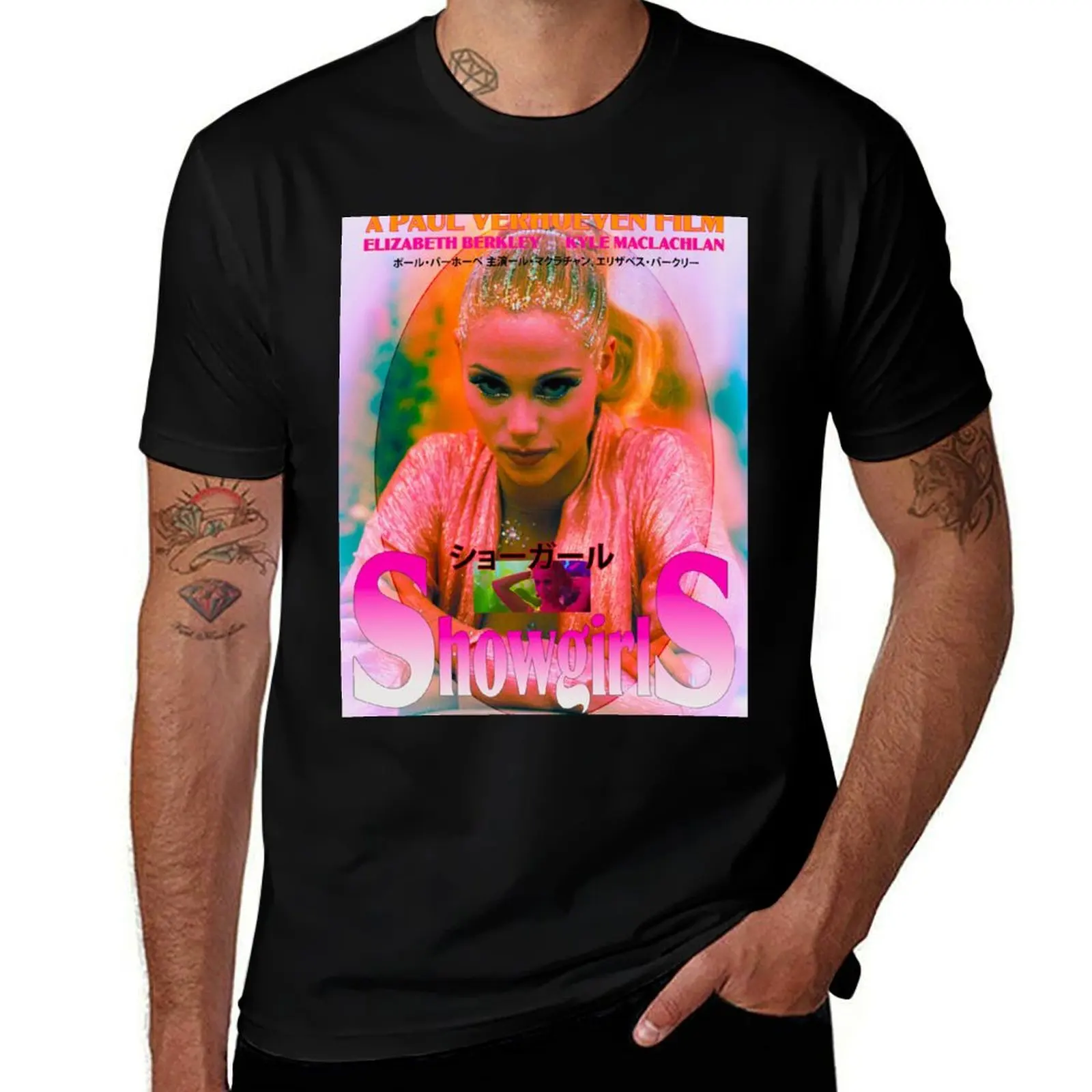 

SHOWGIRLS poster T-Shirt cotton t shirt man t shirts designer man t shirt designer T-Shirt