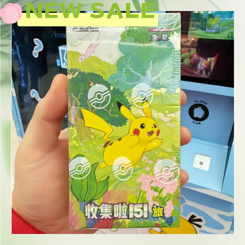

Hot Pkm Genuine Ptcg Card Collected 151 Fat And Thin Pack V2 Coin Set Gem Pack Scarlet And Violet Simplified Chinese Card Gifts