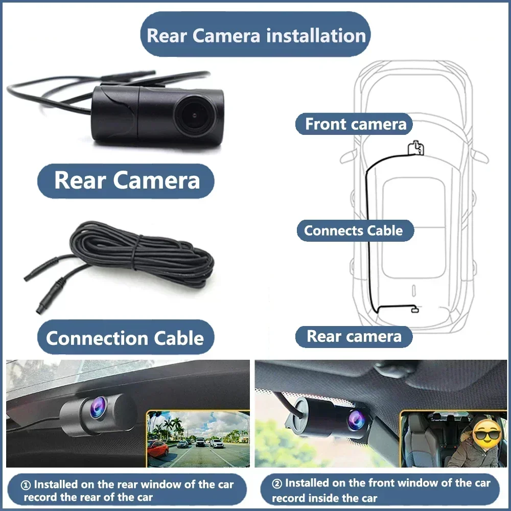 for Skoda Slavia Fabia Octavia Scout Rapid Kamiq Kushaq Kodiaq Mk3 Mk4 4K 2160P Car DVR Dash Cam Camera Night Vision Recorder - Image 6