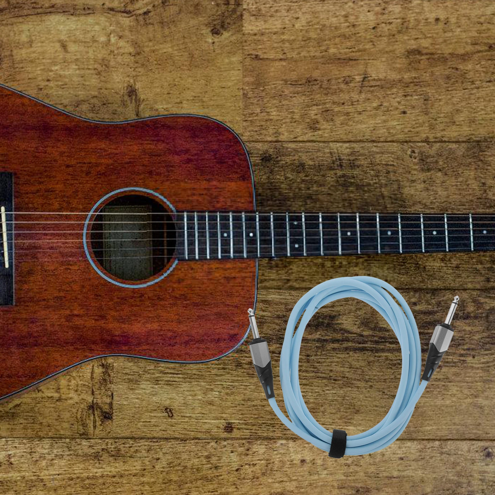 

3 Meter Electric Guitar Audio Cable PVC Noise Reduction Guitar Amp Cord Bass Instrument Cable Professional Performance Recording