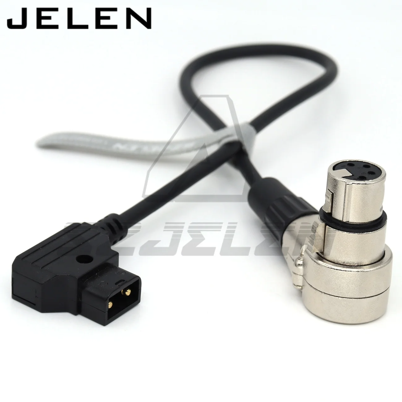 D-Tap  to Female Angle 4-Pin XLR Cable for Power Supply Battery and Camera F55 power cable 0.6m