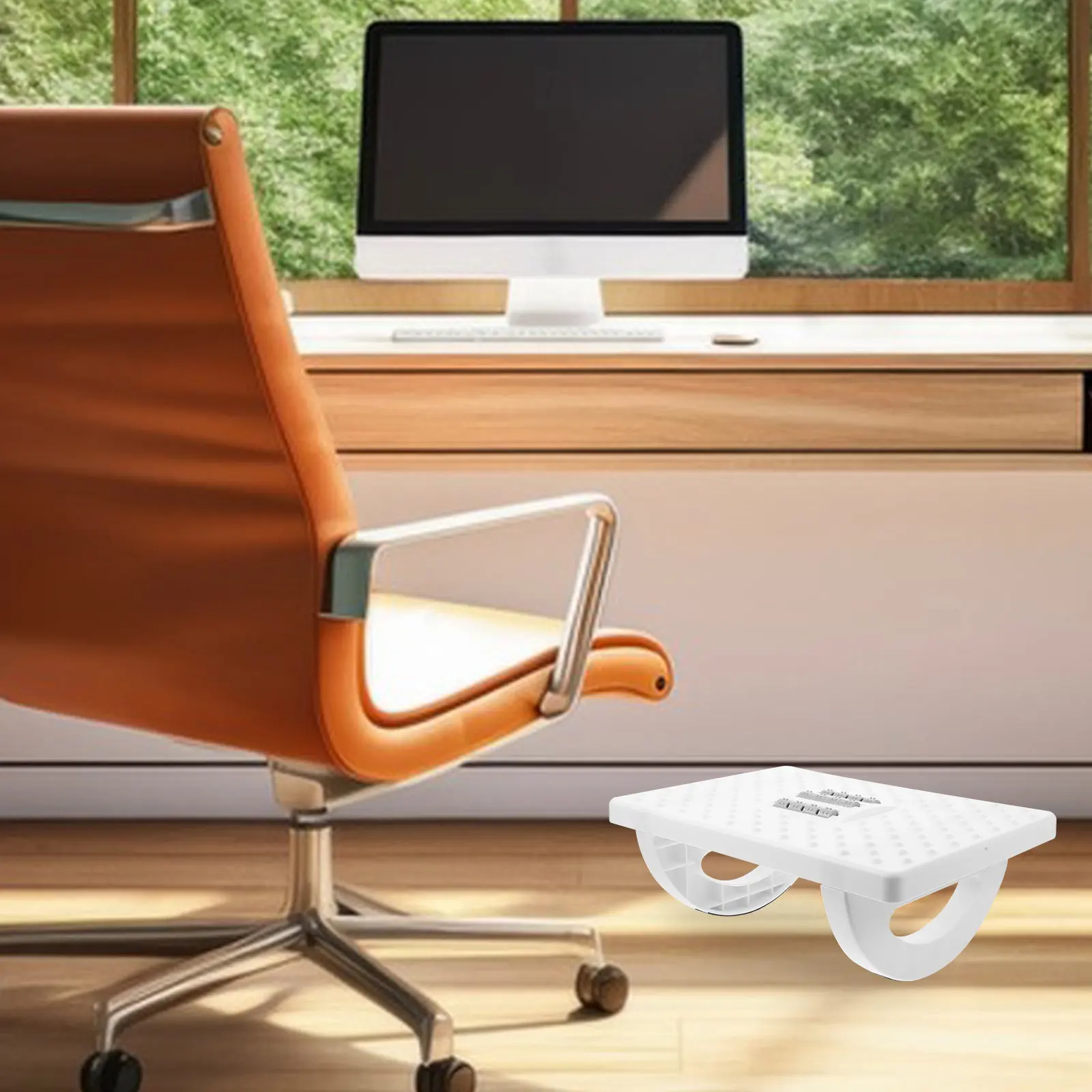 

Подставка для ног под стол для офиса, эргономичная, с функцией качания, нескользящая основа, материал ABS и EVA