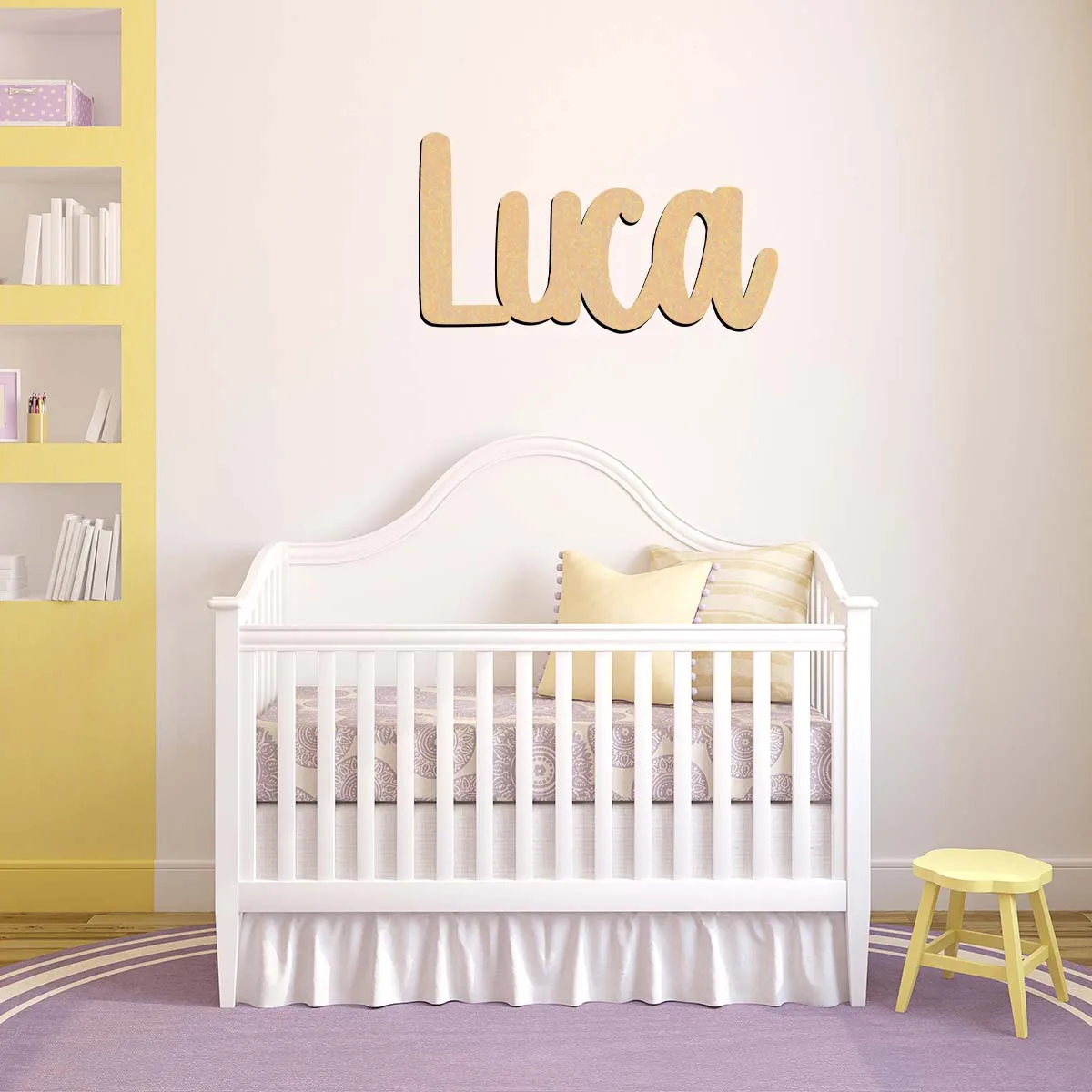 1pc Cartoon Luca example Customized Name Wooden Plaque Wooden Sign Laser-Cut Sign Wood Material Unfinished Wood for Painting