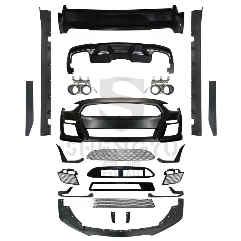 

Automotive parts upgrading F15-17 models to GT500 models, including bumpers, side skirts, rear diffuser, and exhaust pipes.