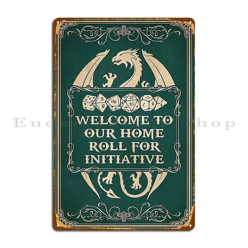 Game Tavern Dnd Welcome To Our Home Poster Dalimilkoleno Metal Signs Designs Wall Decor Living Room Living Room Tin Sign Poster