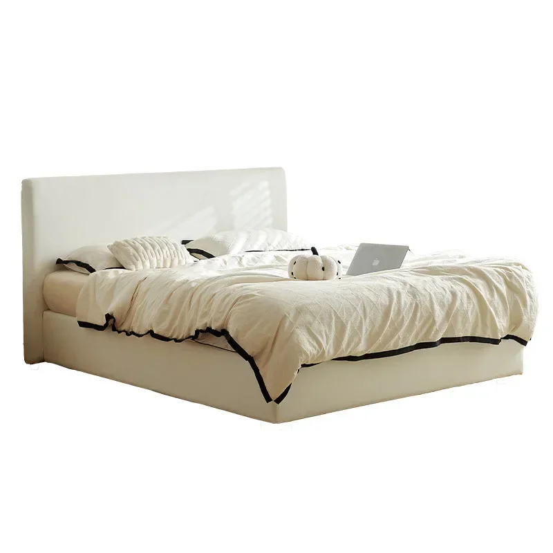 

French bed and breakfast cream wind linen cotton and linen removable and washable master bedroom small