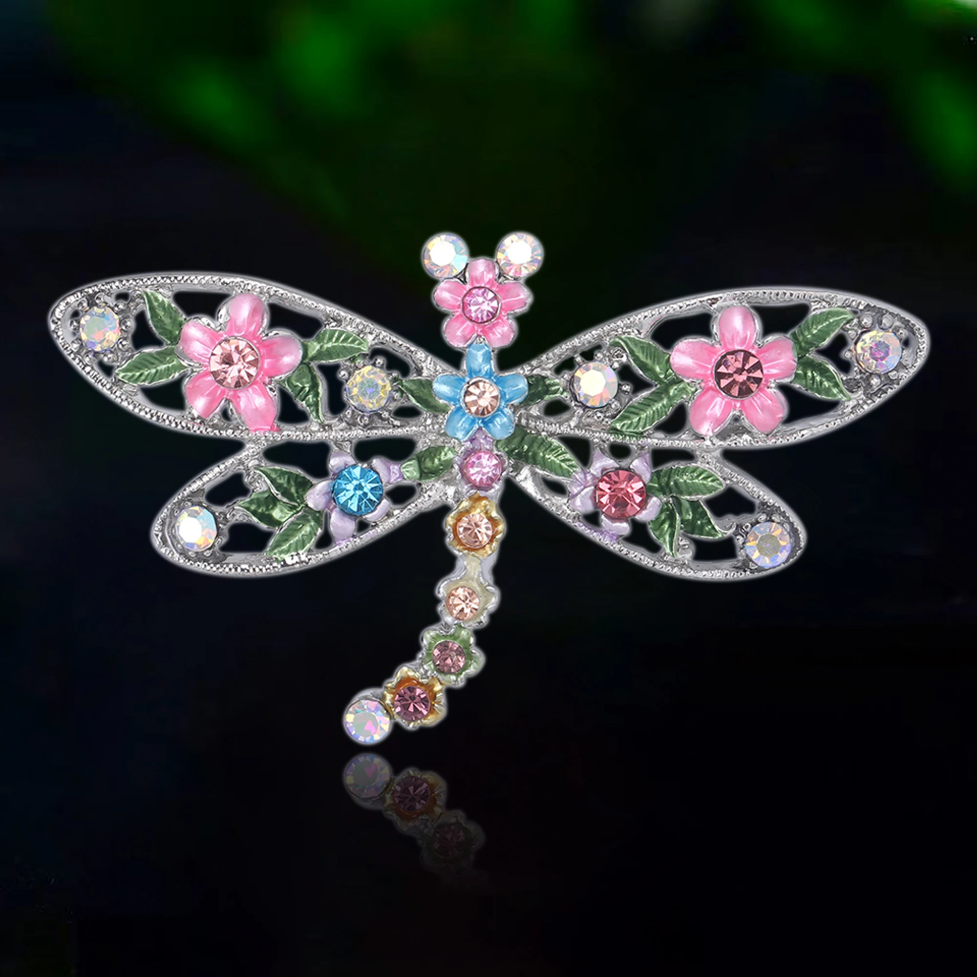

Luxury Rhinestone Dragonfly Brooches for Women Unisex Insect Pins Event Party Gifts New Backpack Decoration Clothes Accessories