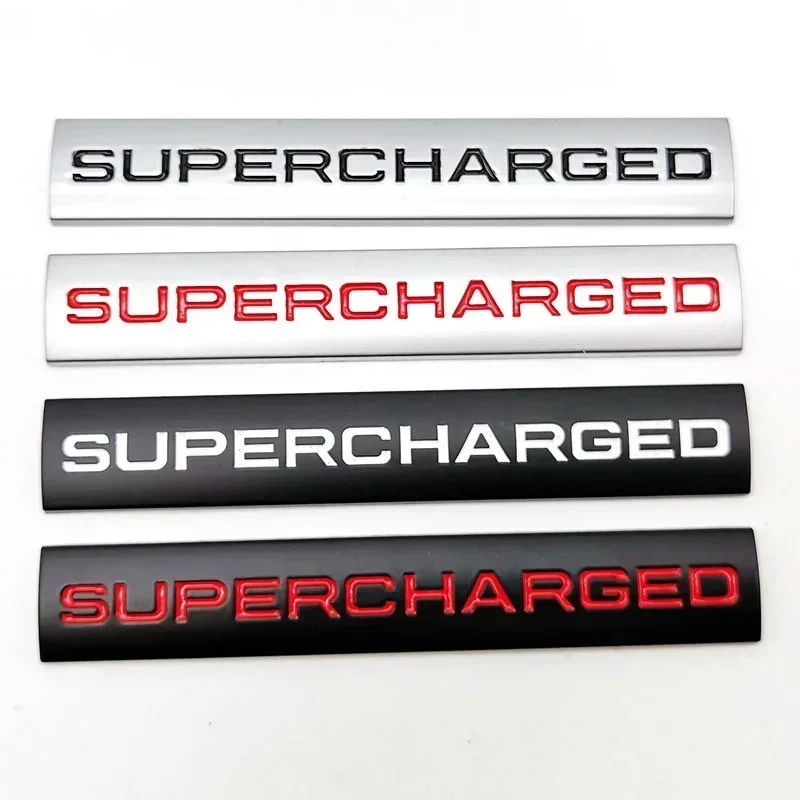 

3D Metal Supercharged Logo Rear Trunk Emblem Badge Car Sticker Car Styling Accessories