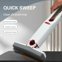 Portable Mini Squeeze Mop Home Kitchen Desktop Cleaning Mop Desk Cleaner Window Glass Sponge Cleaner Household Cleaning Tools