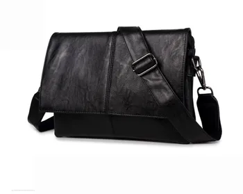 Ledertasche Herren tasche Messenger Casual Herren Reisetasche Leder Clutch Umhängetaschen männliche Schulter Pu Leder handtasche gängige 2024 neu