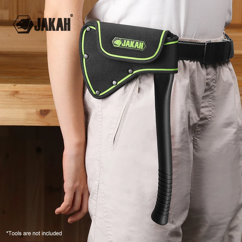 

Jakah Деревообрабатывающая сумка для топора, оболочка для топора, подвесная сумка для топора, поясная сумка из плотной ткани Оксфорд, подходит для топора 500–600 г JK-146