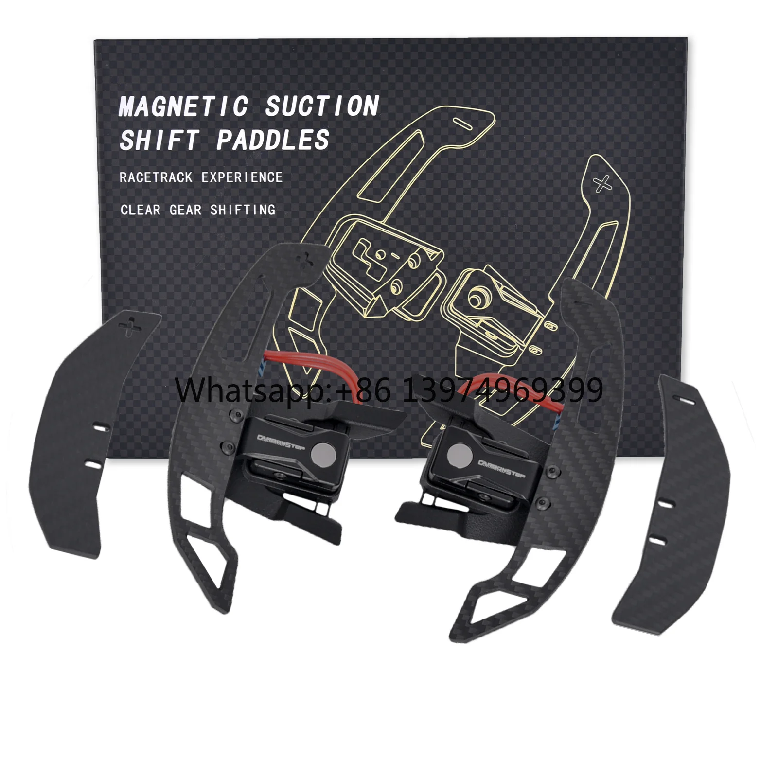 Magnetic Carbon Fiber Paddle Shifters for Volkswagen Golf 7/7.5GTI/R/GTS/GTI 2014-2020 Real Carbon Fiber Shift Paddles