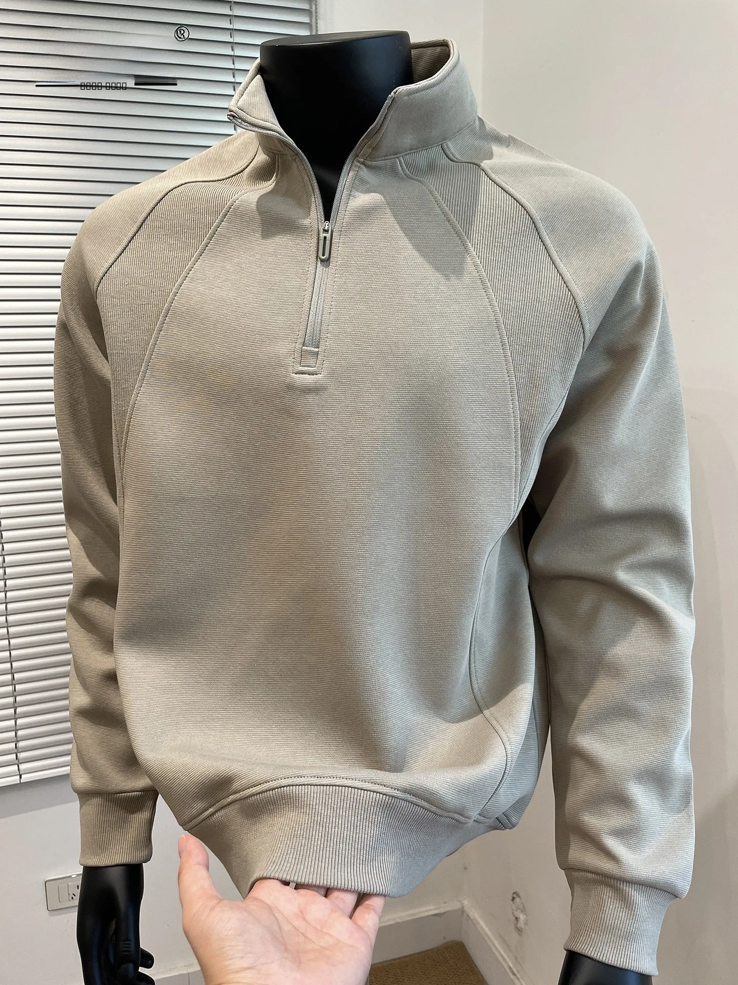 

Men's Hoodie Sweatirt f Zipper Stand Collar Fce Lined Thi Long Sve T-irt Spring Winter Casual Busin Sle