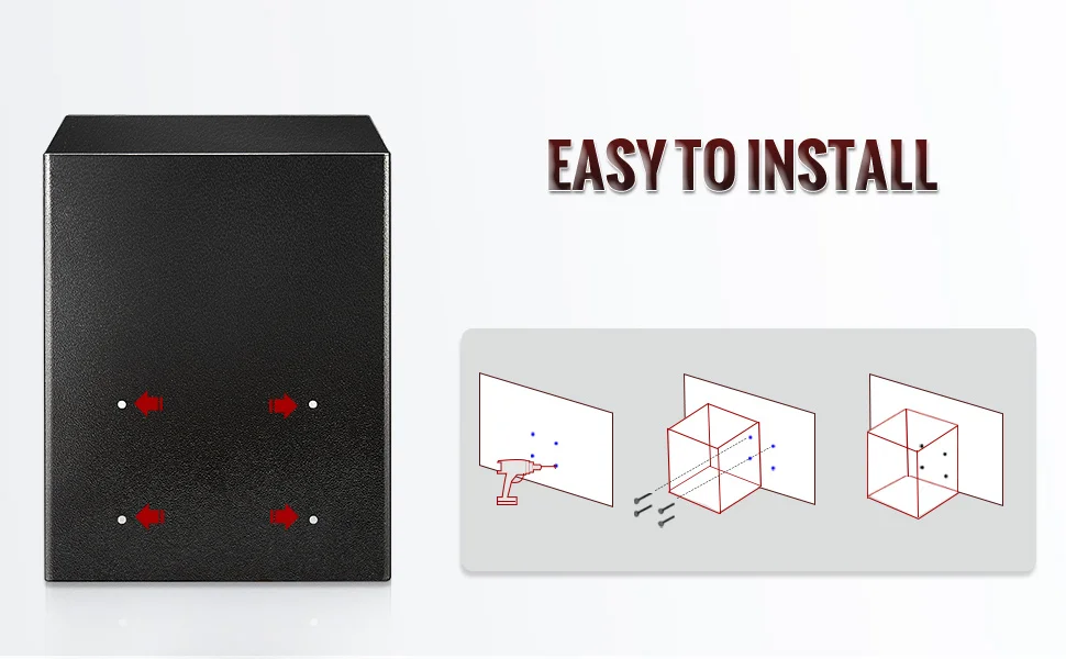 خصومات كبيرة Rengue 2.6 الكفة آمنة مقاومة للحريق مقاوم للماء صندوق مضاد للسرقة فتحة قطرة قفل كومبو 2 مفاتيح للمنزل والمكتب النقدية Docs #2