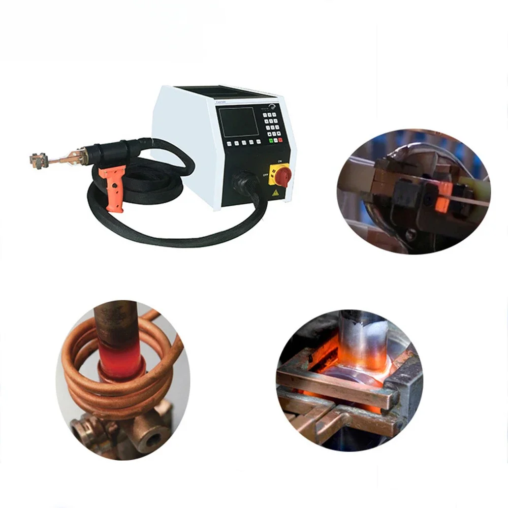 10KW to 60KW induction heater portable handled induction heating brazing machine with HHT and customized inductors