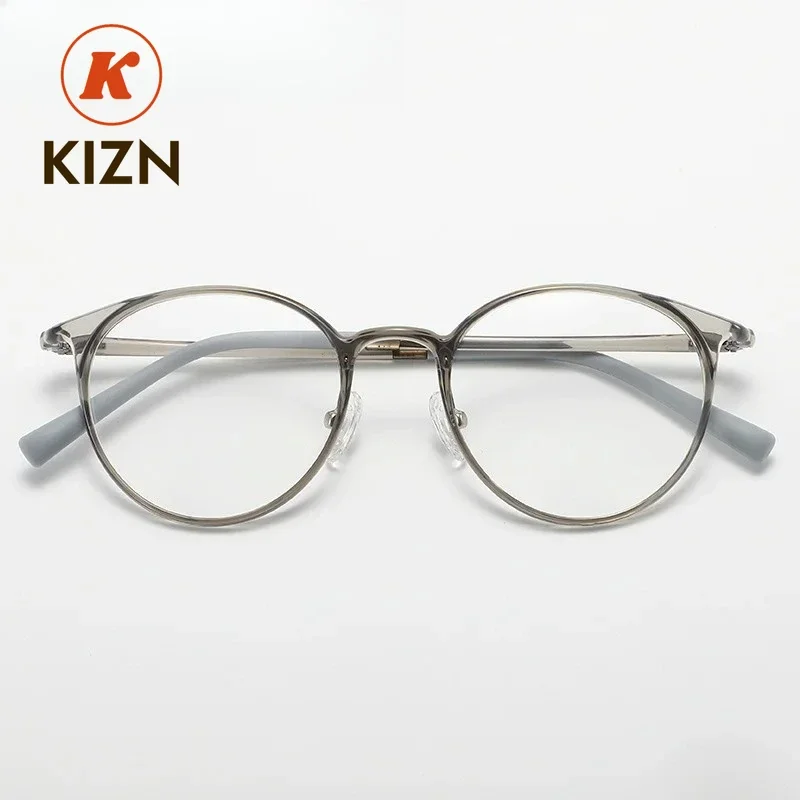 

Очки KIZN для женщин и мужчин, ретро-стиль, из ультема, гибкие, легкие, прочные, для коррекции близорукости и дальнозоркости, круглые, с линзами для пресбиопии