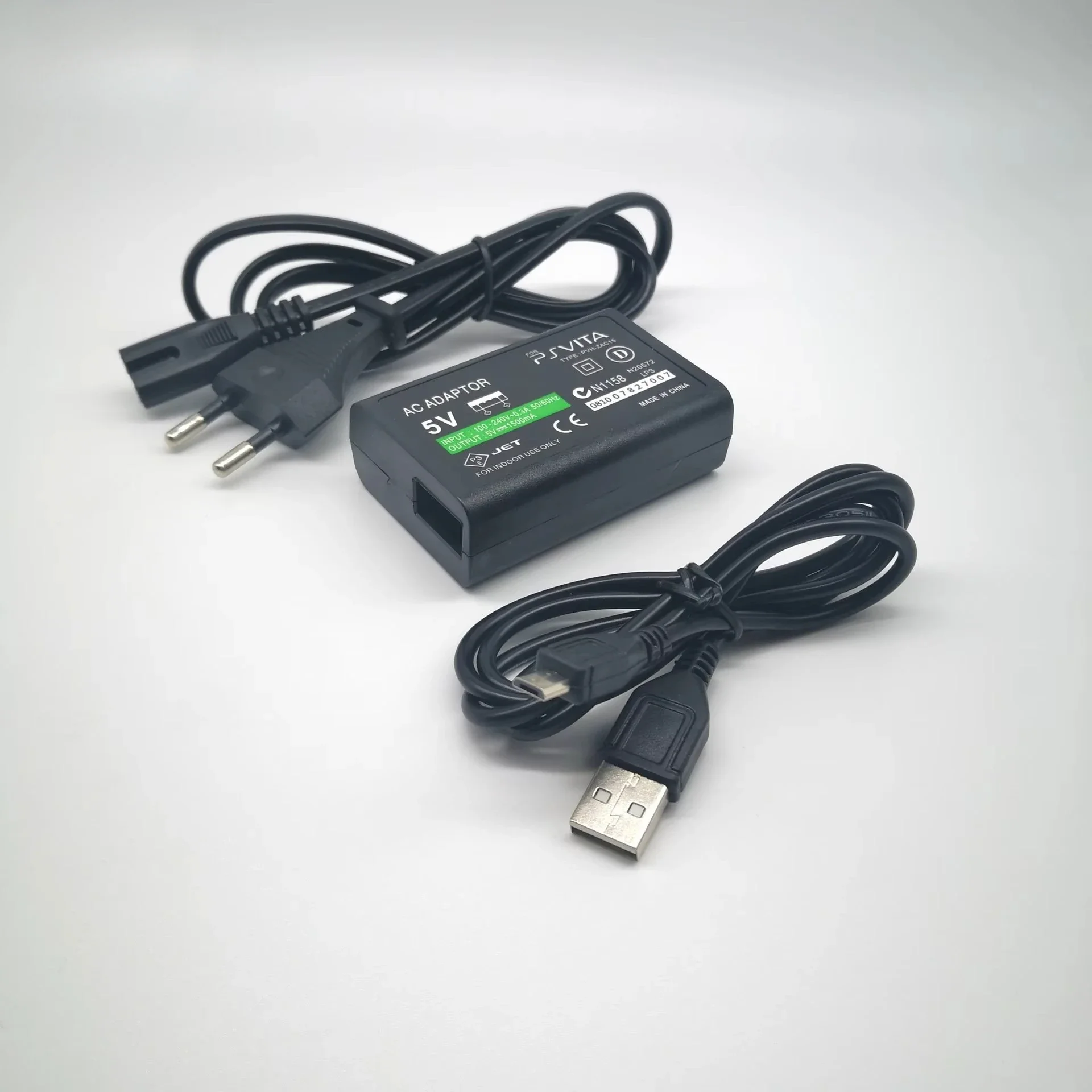 50pcs EU US Plug Home Charger with USB Charging Cable 5V AC Power Supply Adapter For Sony PlayStation VITA PSV2000 PSV 2000
