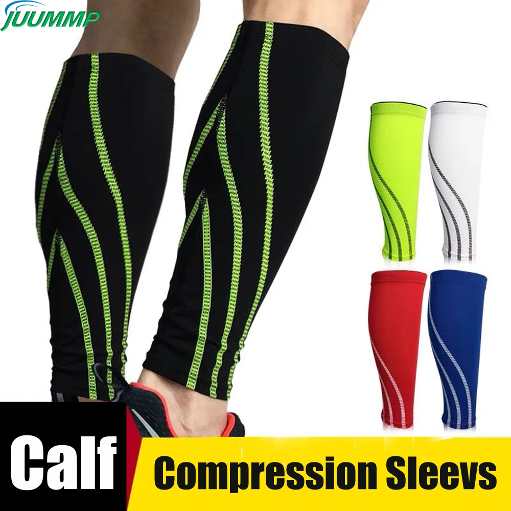 1Pair Sports Calf Compression Sleeve Shin Splint Leg Compression Socks for Unisex Running Cycling Support Calf Pain Relief